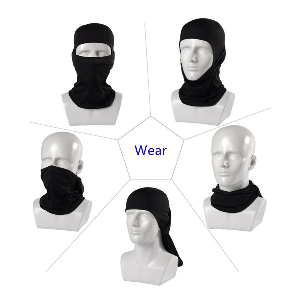 4 Pieces Camo Balaclava Mask Sun Protection Hood Face Cover Full Head Mask for Men and Women for Hunting Fishing Skiing