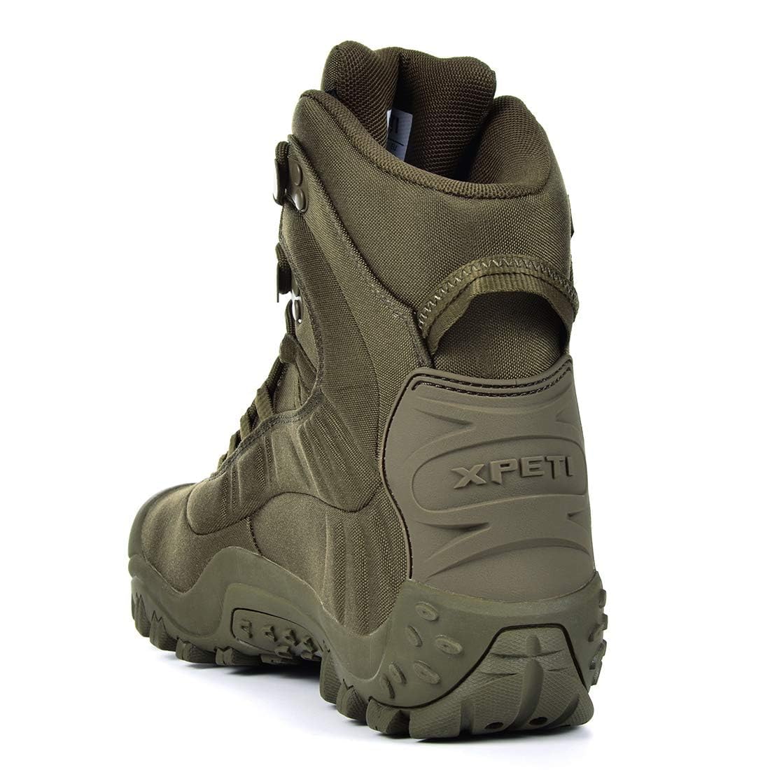 SKENARY Men's Tactical Boots Mid Combat Waterproof Military Boots Olive Green,9