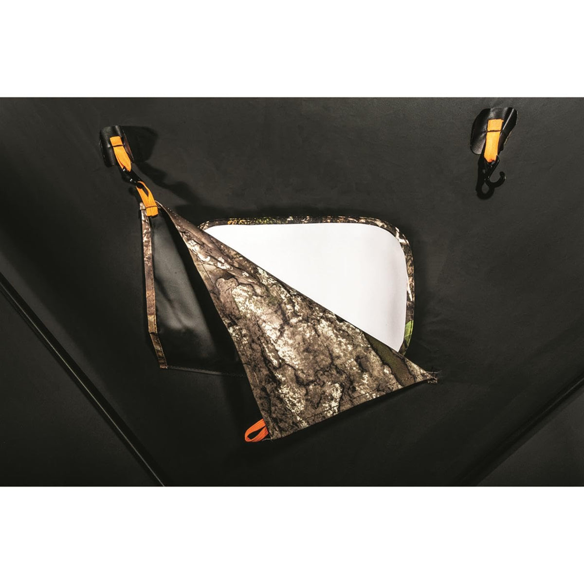 HuntRite Silent Adrenaline Pop-Up Hunting Ground Blind; for Deer and Turkey Hunting, 2-Person Tent