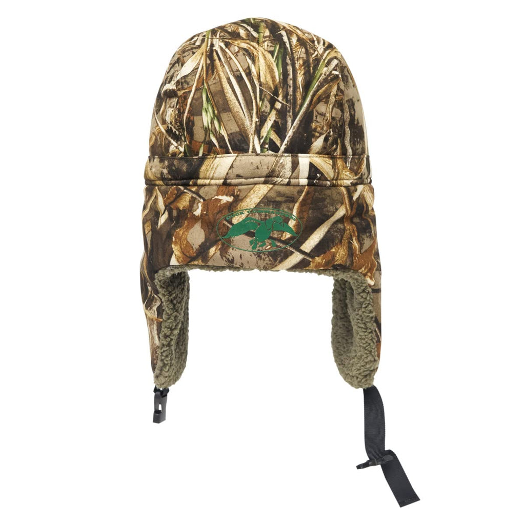 HOT SHOT Duck Commander x Men's Deke Trapper Hat – Realtree Max-5 Camo, Insulated, Outdoor Waterfowl Hunting Hat