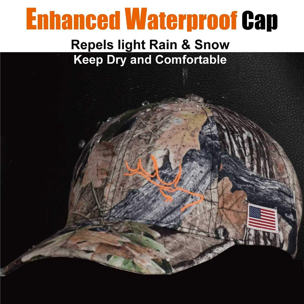 EDTREK High Performance Hat for Hunter and Angler - Waterproof Hunting Cap, Fishing Cap, Outdoor Cap (in Deep Camo)