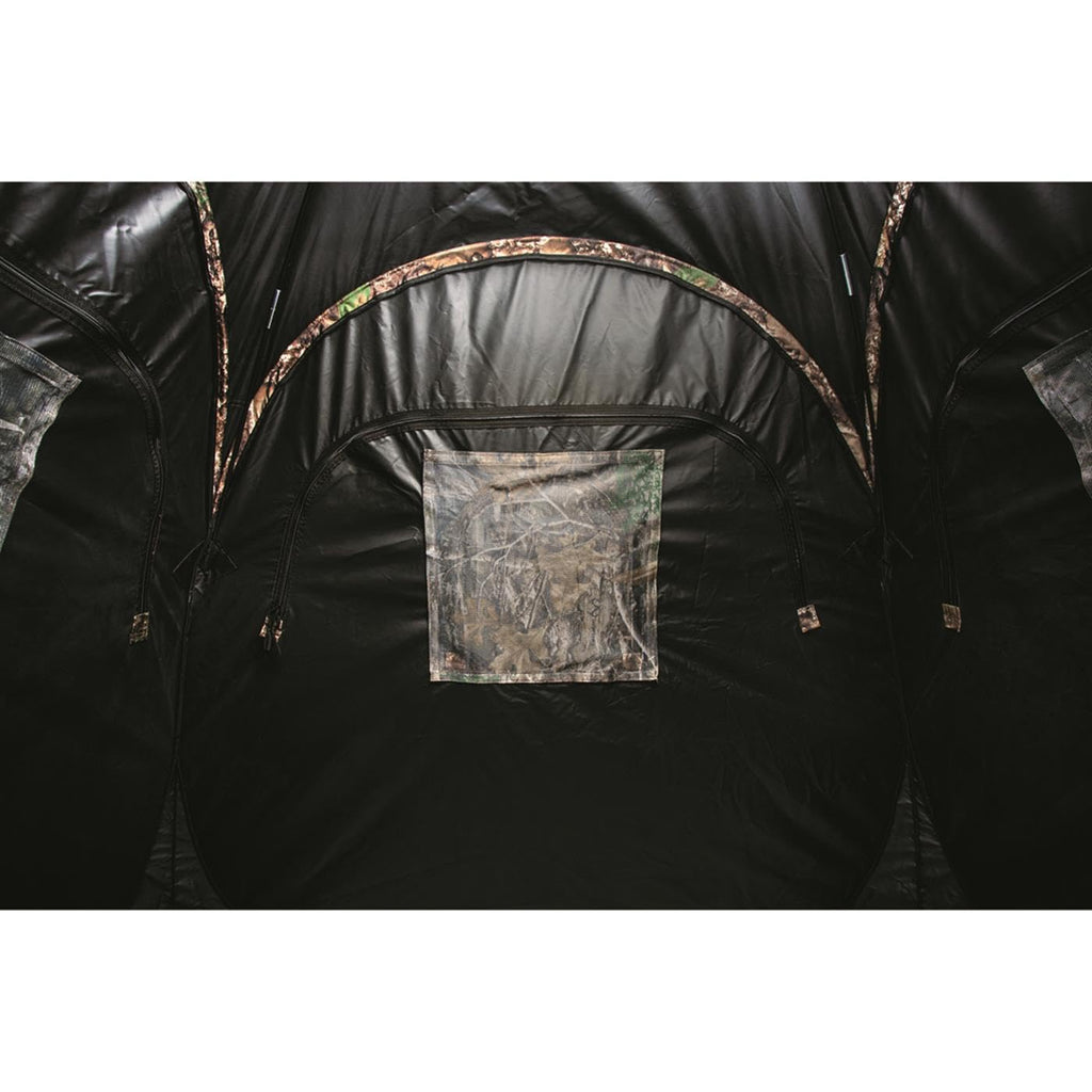 Guide Gear HuntRite Deluxe 4-Panel Spring Steel Hunting Blind; 2 Person Ground Tent for Deer and Turkey Season RT APX
