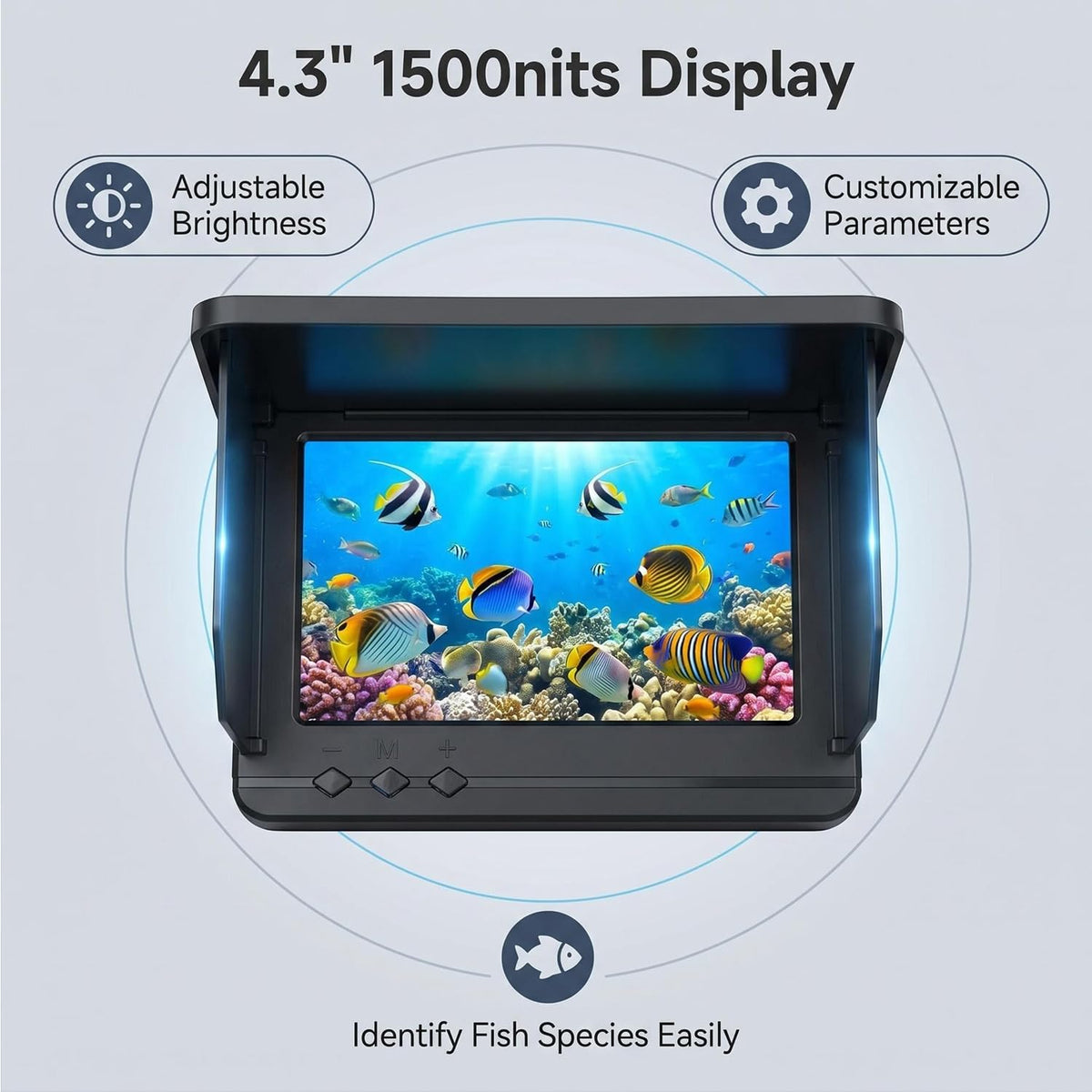 Fish Finder,Underwater Fishing Camera Equipped with Infrared Night Vision Function, IP67 Waterproof, and ice Fishing Camera a Portable Fish Finder, in Rivers, Lakes, Kayaks and Boats (30)