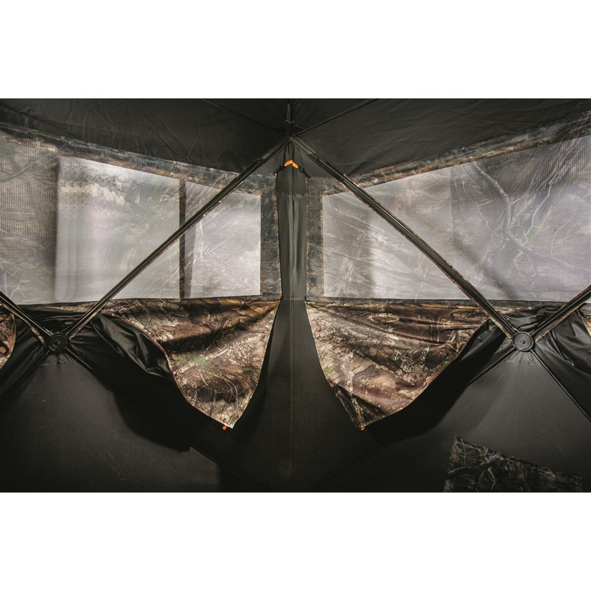HuntRite Silent Adrenaline Pop-Up Hunting Ground Blind; for Deer and Turkey Hunting, 2-Person Tent