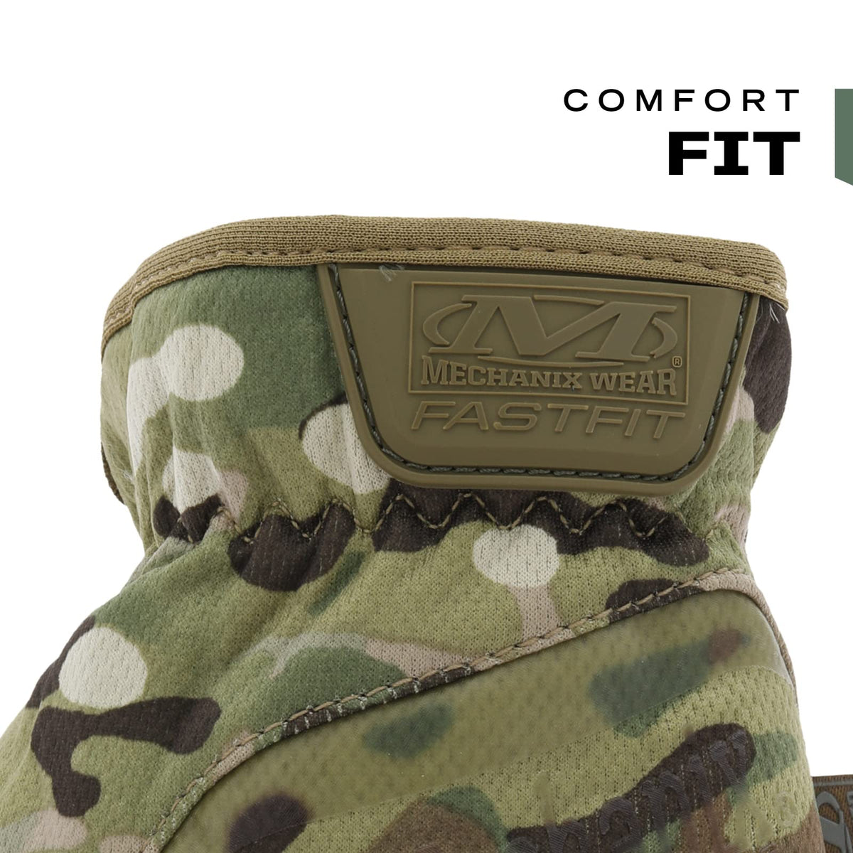 Mechanix Wear FastFit Tactical Gloves - Heavy Duty Lightweight Multipurpose Gloves - Flexible Grip & Reinforced Palm - Touchscreen Capable - Large - MultiCam Camouflage
