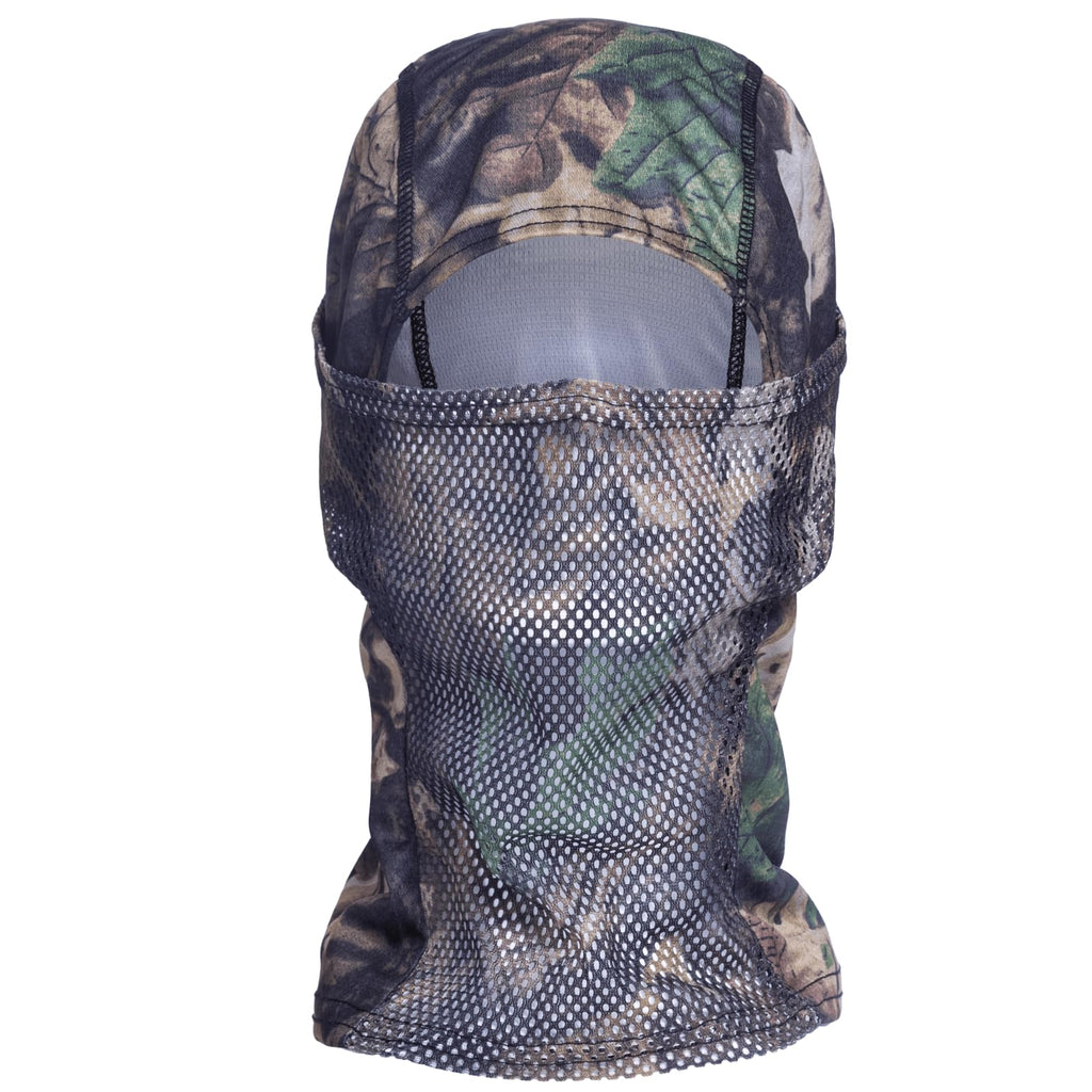 CAMOTER Camo Balaclava Mesh Face Mask - Lightweight Turkey Hunting Face Cover for Men & Women - Hunting, Fishing, Skiing (US, Alpha, One Size, CAMO A)