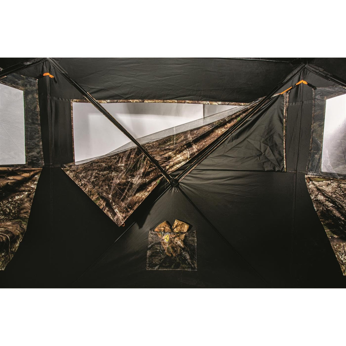 HuntRite Silent Adrenaline Pop-Up Hunting Ground Blind; for Deer and Turkey Hunting, 2-Person Tent