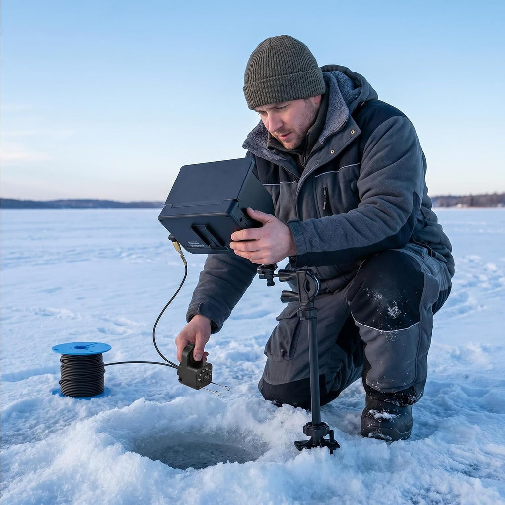 Fish Finder,Underwater Fishing Camera Equipped with Infrared Night Vision Function, IP67 Waterproof, and ice Fishing Camera a Portable Fish Finder, in Rivers, Lakes, Kayaks and Boats (30)