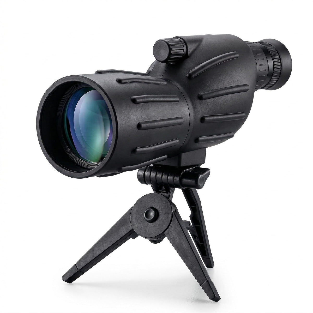360 TACTICAL Portable Spotting Scope 15X-40X50 Grooved, Retractable Lens Hood Adult Telescope for Hiking Traveling and Viewing for Adult Bird Watch w/Mini Tripod-Clam Package