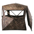HuntRite Silent Adrenaline Pop-Up Hunting Ground Blind; for Deer and Turkey Hunting, 2-Person Tent