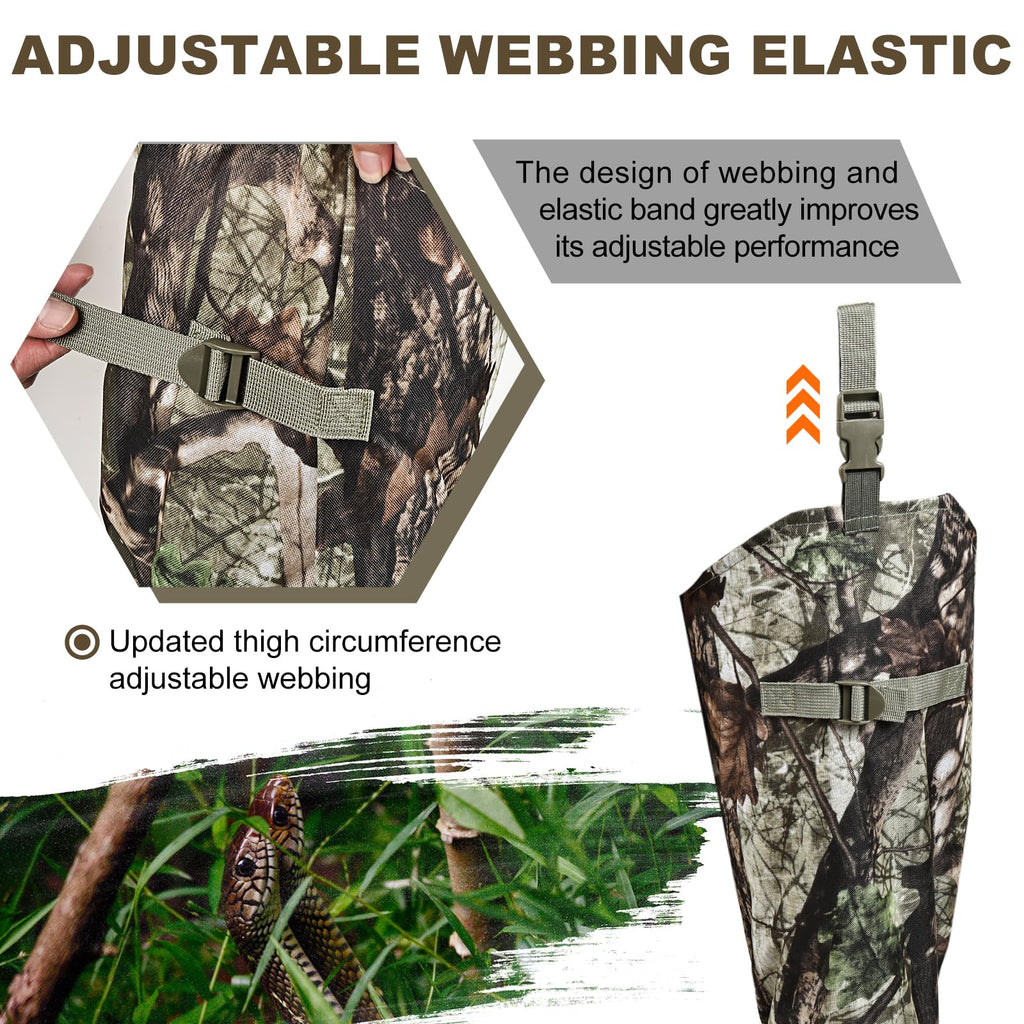 Anewkle Snake Guard Chaps Waterproof Snake Chaps for Hunting Snake Bite Protection Gear Adjustable Size Snake Bite Protective Gaiters Anti-Snake Gaiters for Legs
