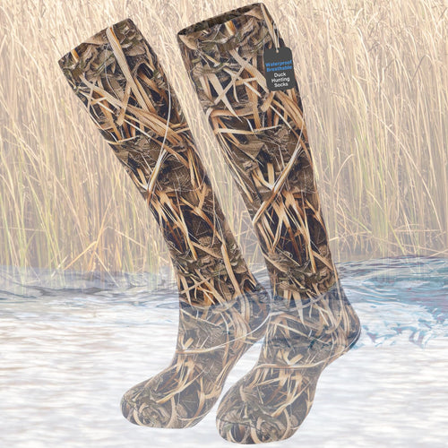 Cutecrop Men Waterproof Duck Hunting Gear Wader Sock Breathable Waterfowl Fishing Knee-high for Outdoor Winter Duck Hunting(XL)