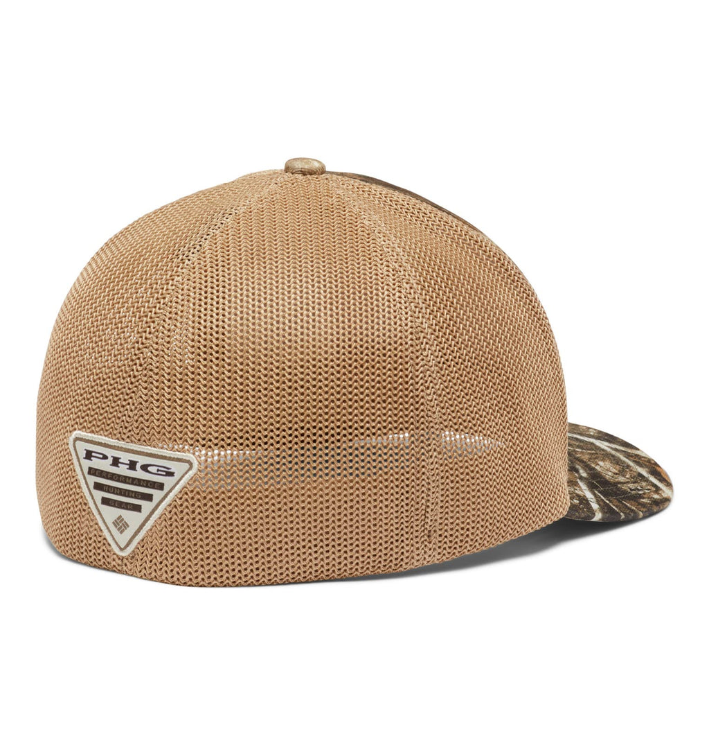 Columbia Unisex PHG Camo Mesh Ball Cap - High, Realtree Edge/Game Flag, Small/Medium