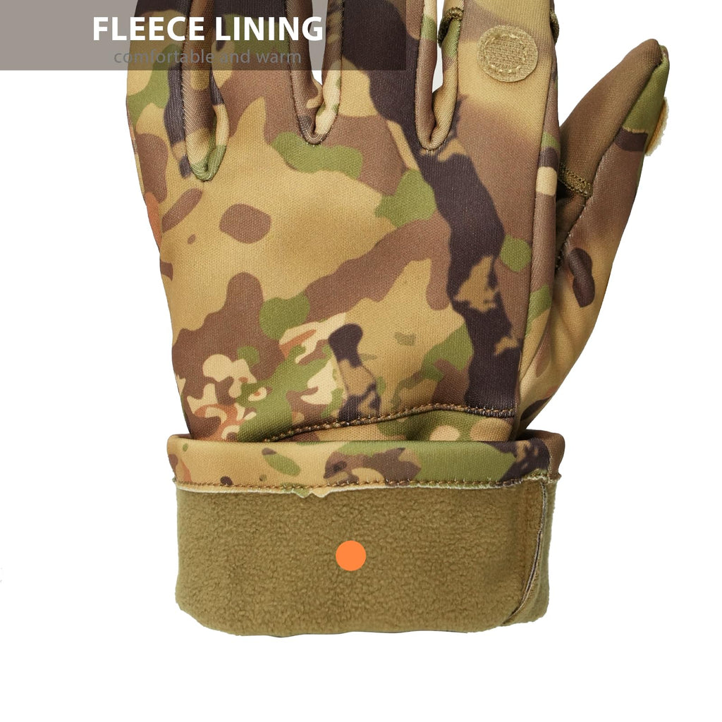 LOOGU Camouflage Hunting Gloves Full Finger/Fingerless Gloves Pro Anti-Slip Insulated Camo Glove Hunting Outdoors Waterproof Gear
