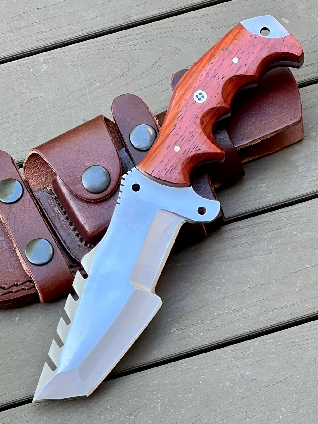 Poshland TR-1168 Custom Handmade Damascus Steel 10 Inches Tracker Knife - Perfect Grip walnut wood Handle (TR-2150)