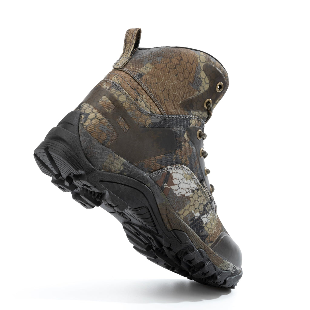R RUNFUN Men's 6" Waterproof Insulated Hunting Boots Lightweight Comfortable Hiking Boots with Steel Shank, 200g Thinsulate(RF2405Camo, Size12)
