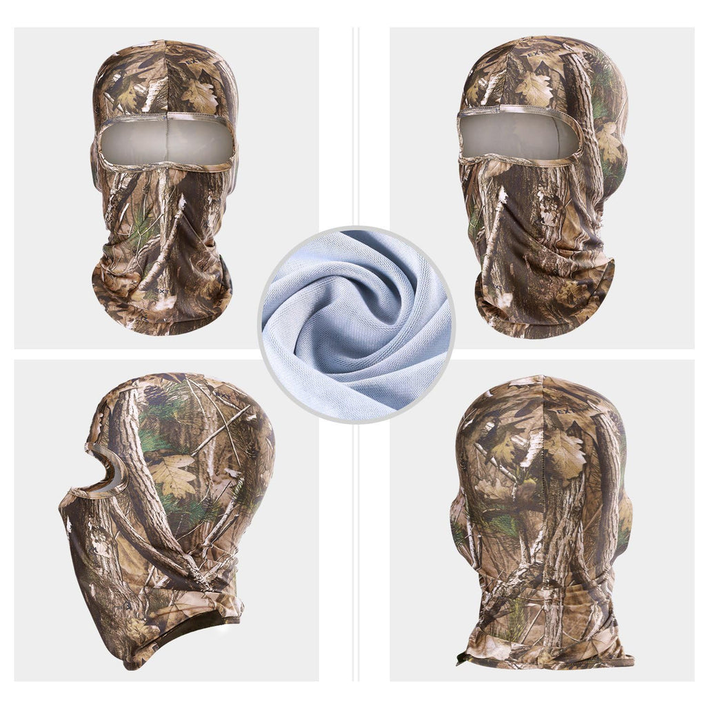 WTACTFUL Camouflage Face Mask, Camo Balaclava Face Mask for Hunting Hunter 1pcs