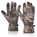 EAmber Camouflage Hunting Gloves Camo Touch Screen Warm Gloves with Fleece Pro Anti-Slip Lightweight Archery Accessories Hunting Outdoors