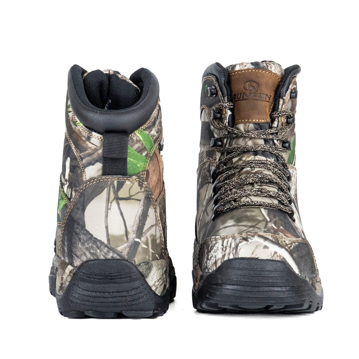 R RUNFUN Men's 7" Waterproof Insulated Lightweight Hunting Boots Anti-slip Hiking Boot, 200g Thinsulate(RF204-7CG2, Size11)