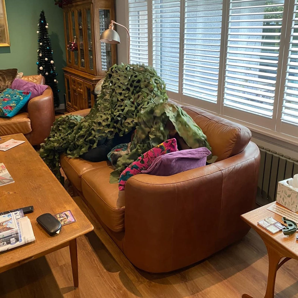 LOOGU Camo Netting, Camouflage Net Blinds Great for Sunshade Camping Shooting Hunting