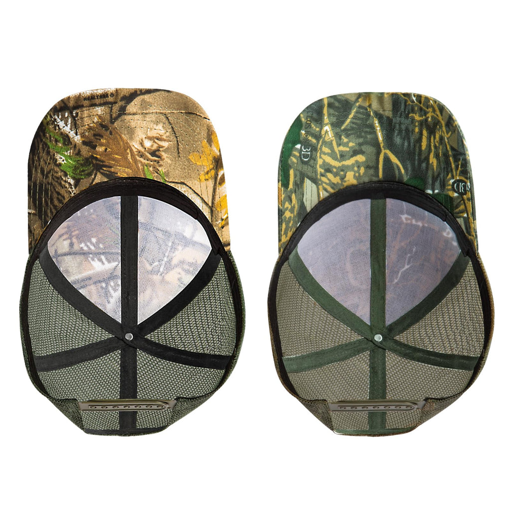 Seaponer Men's Camouflage Hunting Hat, Breathable Mesh, 2pcs