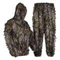 LOOGU Ghillie Suit 3D Maple Leafy Camouflage Clothing Super Lightweight Hooded Outfit for Hunting, Shooting, Wildfowl, Paintball, Wildlife Photography, Halloween or Christmas