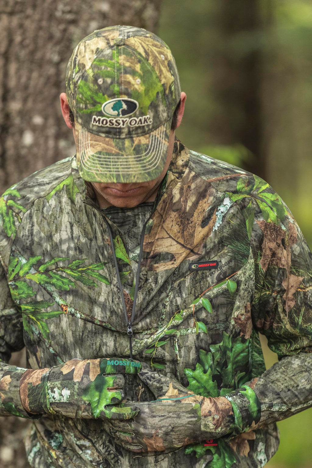 Mossy Oak Lightweight Camo Hunting Gloves
