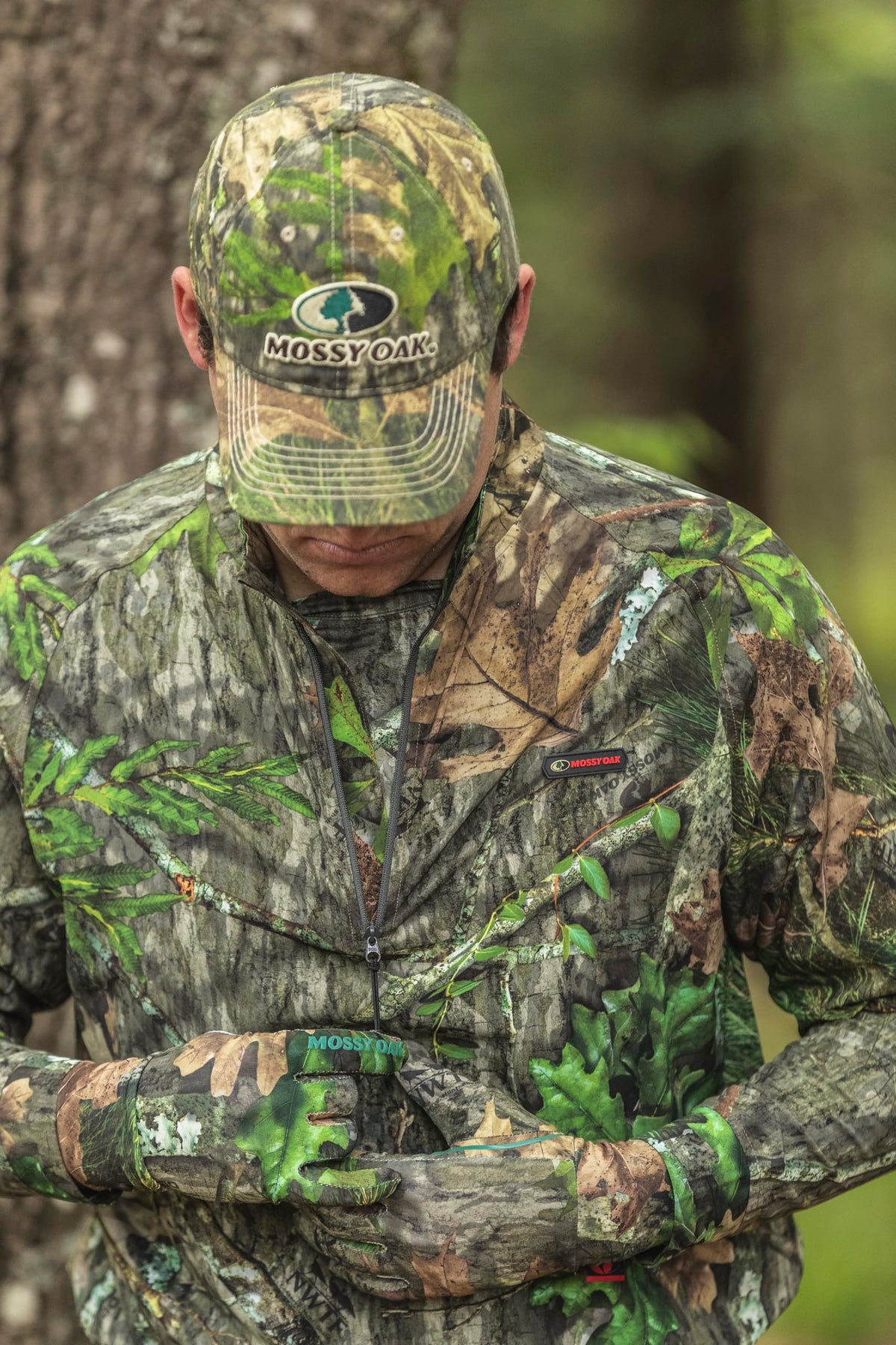 Mossy Oak Lightweight Camo Hunting Gloves