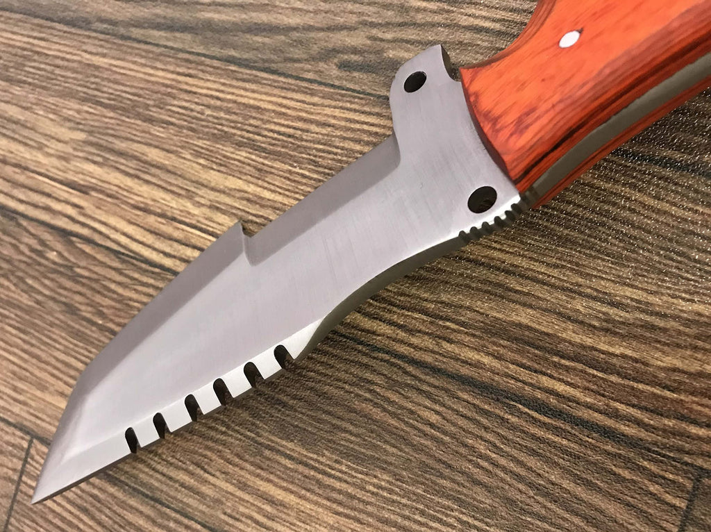 Poshland TR-1168 Custom Handmade Damascus Steel 10 Inches Tracker Knife - Perfect Grip walnut wood Handle (TR-2150)