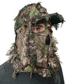 QuikCamo Realtree Xtra 2-in-1 3D Leafy Camo Face Mask + Hat Turkey Hunting Gear (Adjustable, One Size Fits Most)