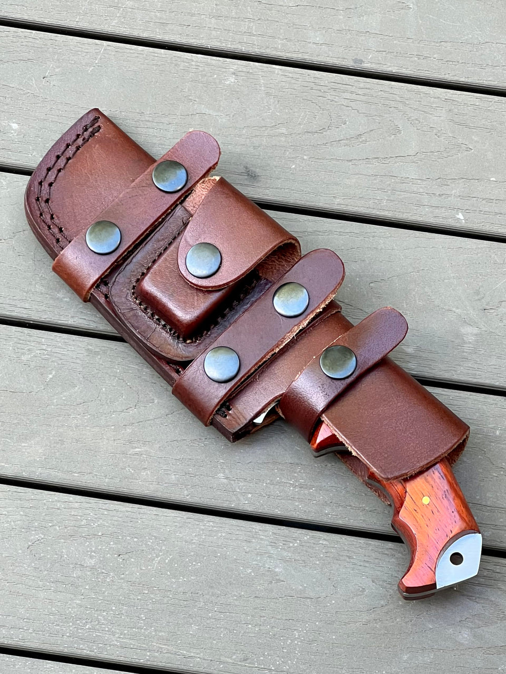 Poshland TR-1168 Custom Handmade Damascus Steel 10 Inches Tracker Knife - Perfect Grip walnut wood Handle (TR-2150)