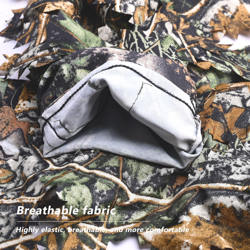 EAmber Camouflage Hunting Gloves 3D Leaf Camo Gloves Pro Anti-Slip Lightweight Archery Accessories Hunting Outdoors