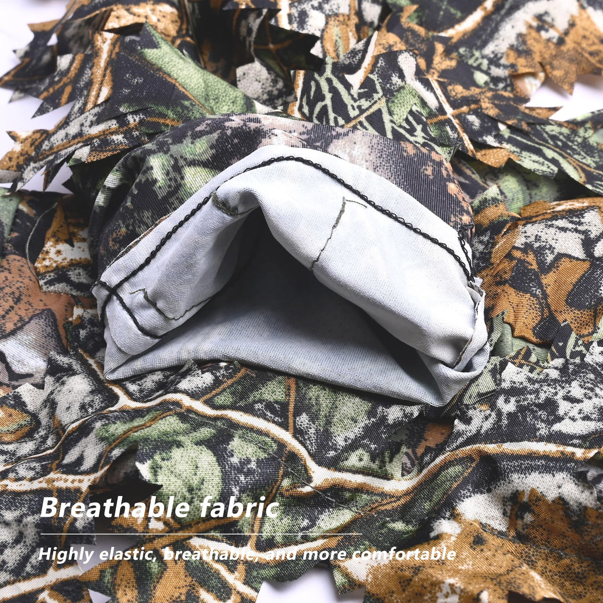 EAmber Camouflage Hunting Gloves 3D Leaf Camo Gloves Pro Anti-Slip Lightweight Archery Accessories Hunting Outdoors