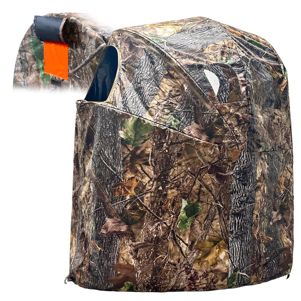 WTVIDAS Hunting Blinds with Chair Pop Up Ground Blinds with Carrying Bag Portable 1-Person Hunting Tent for Deer & Turkey Hunting